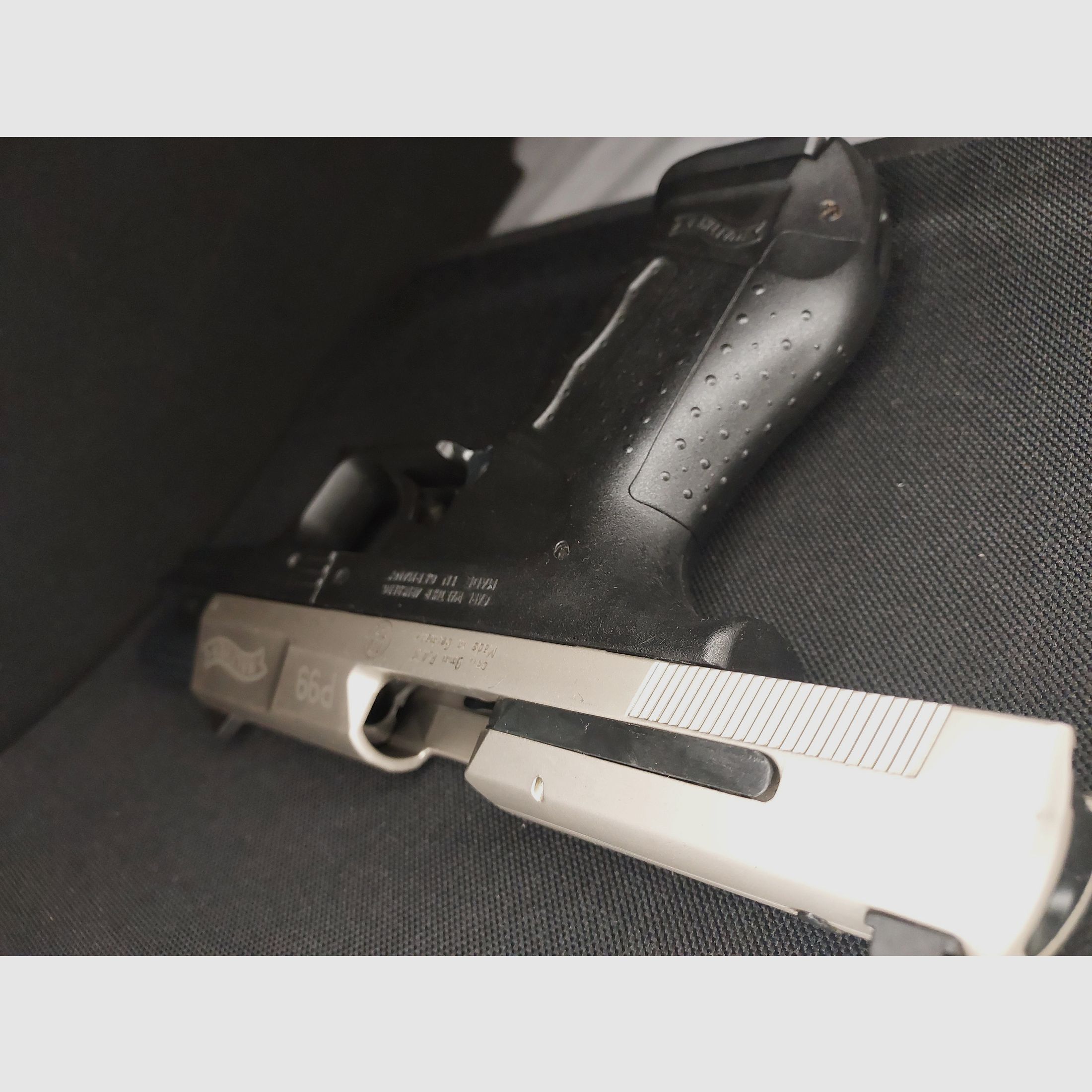 Pistola a salve Walther P99 9mm P.A.K. bicolore (762) con fondina Fidragon