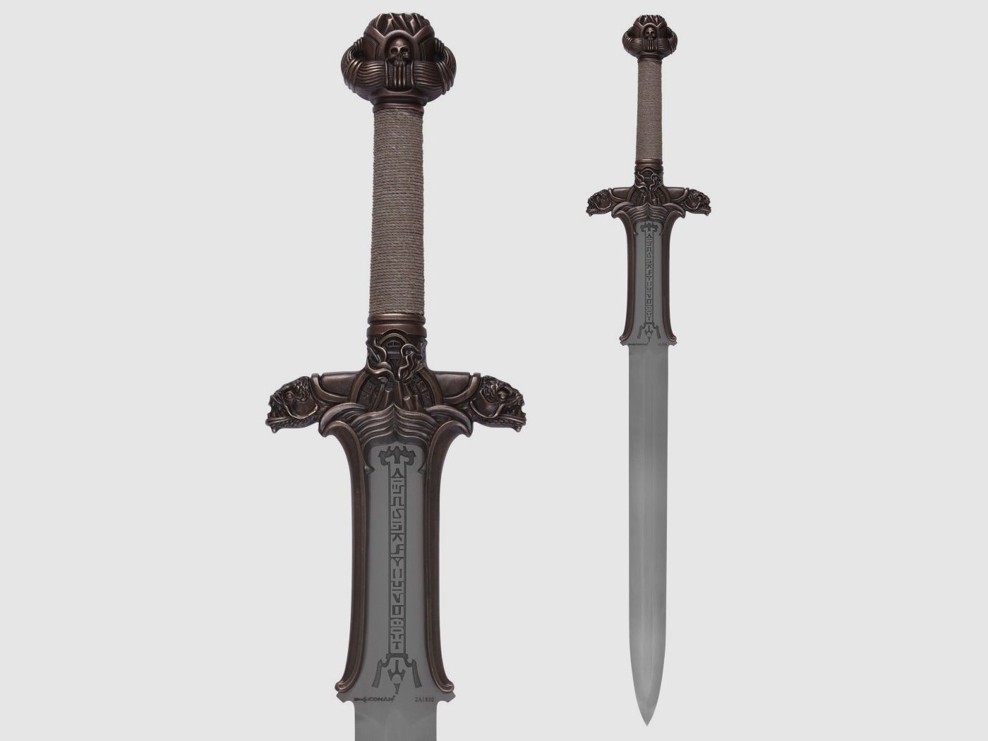 Conan Schwert Atlantean mit Gravierungen