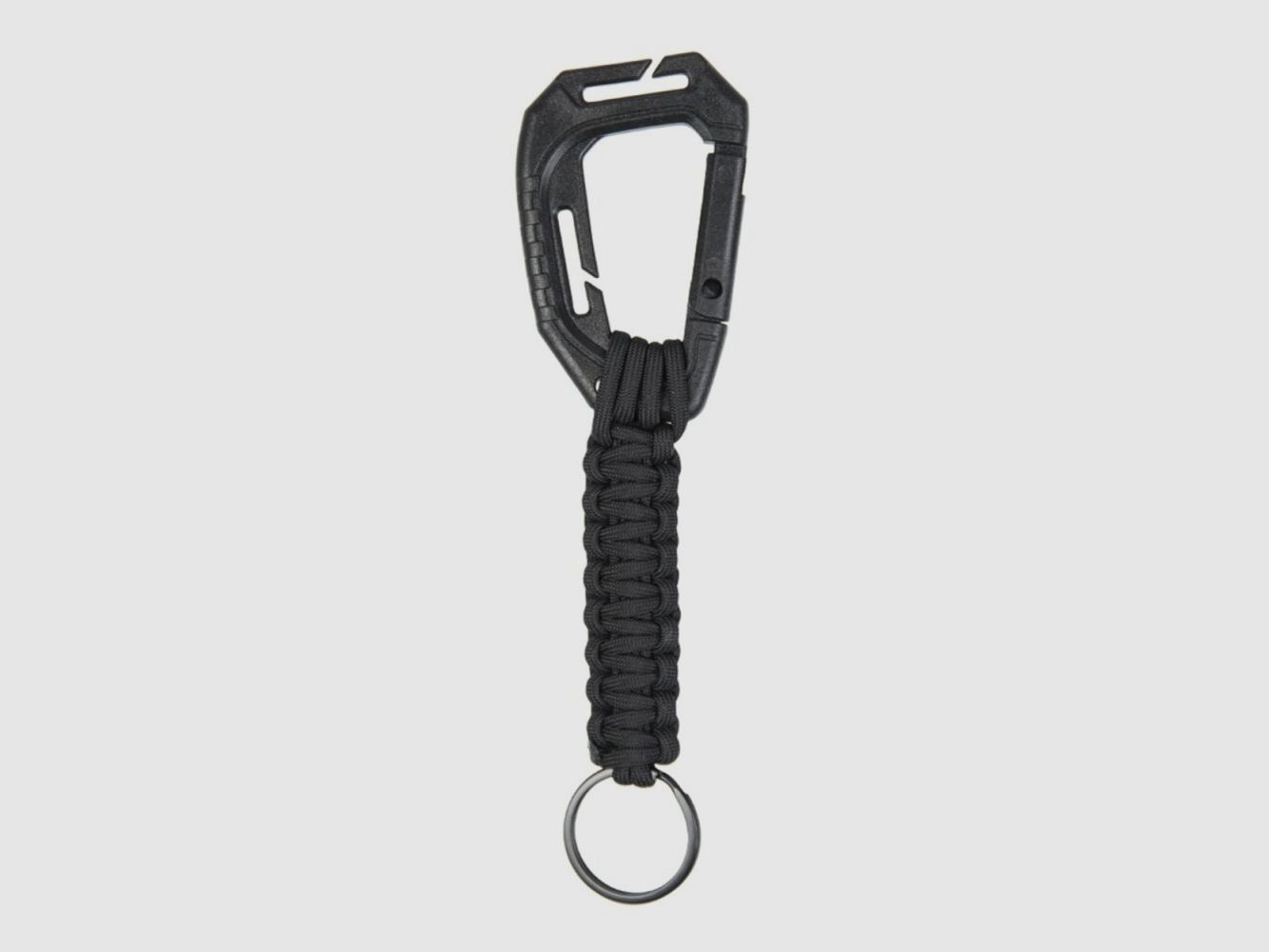 Schlüsselanhänger mit Karabiner Schwarz