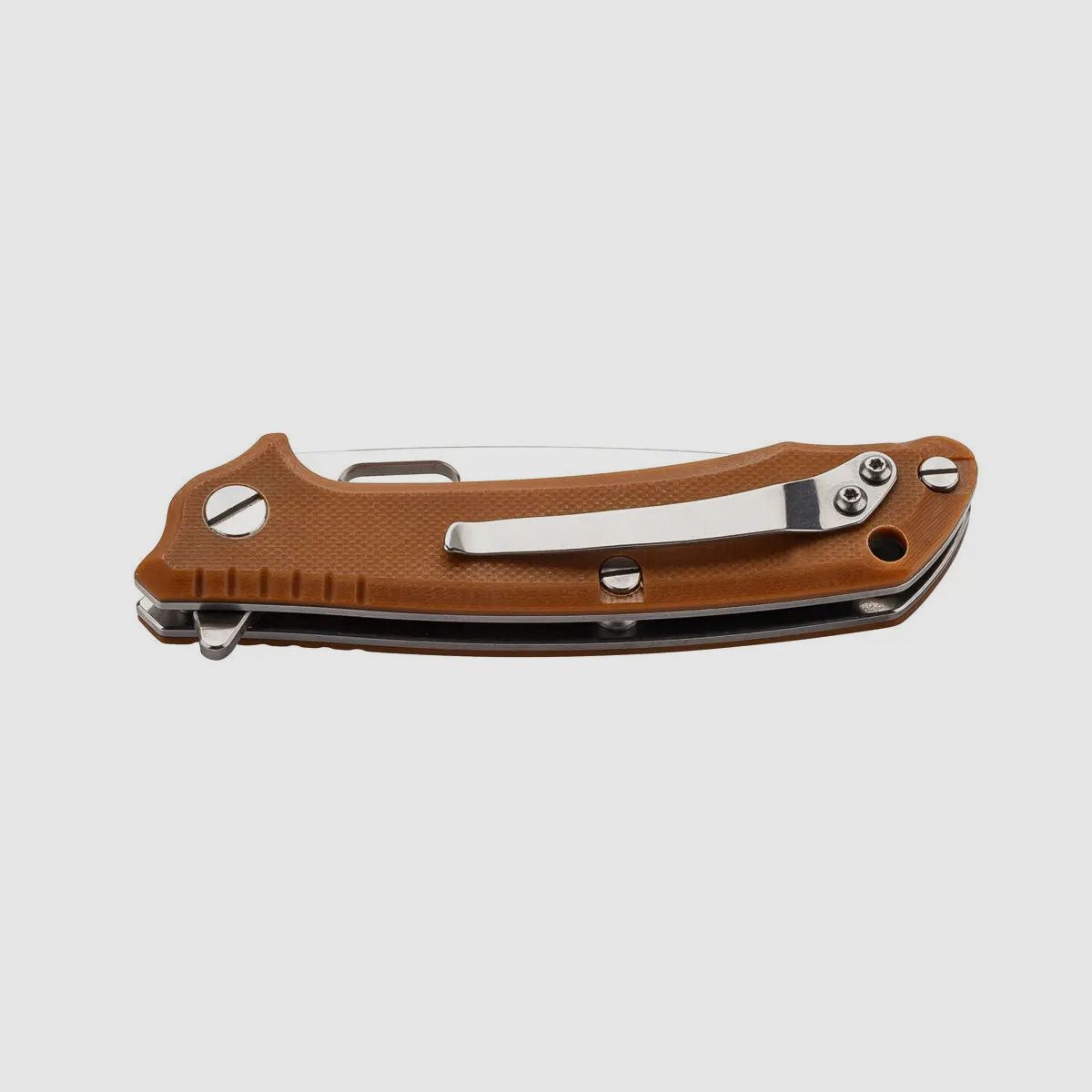 PUMA TEC Einhandmesser (sandfarbene G10, Flipper, Frame Lock)