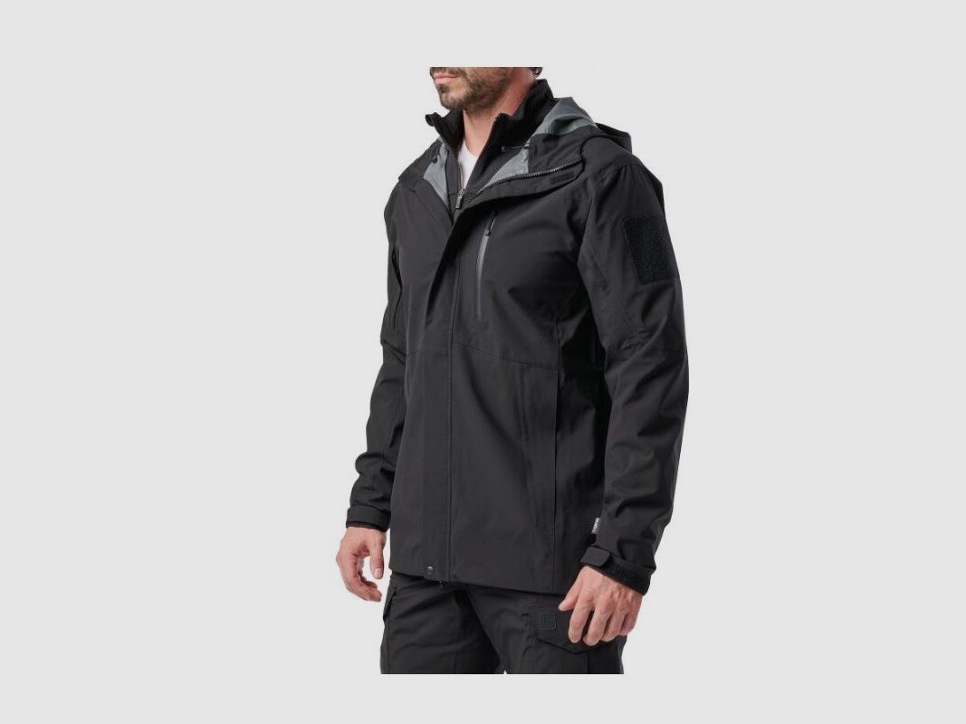 5.11 FORCE RAINSHELL JACKET Schwarz, Bild 2 von 5