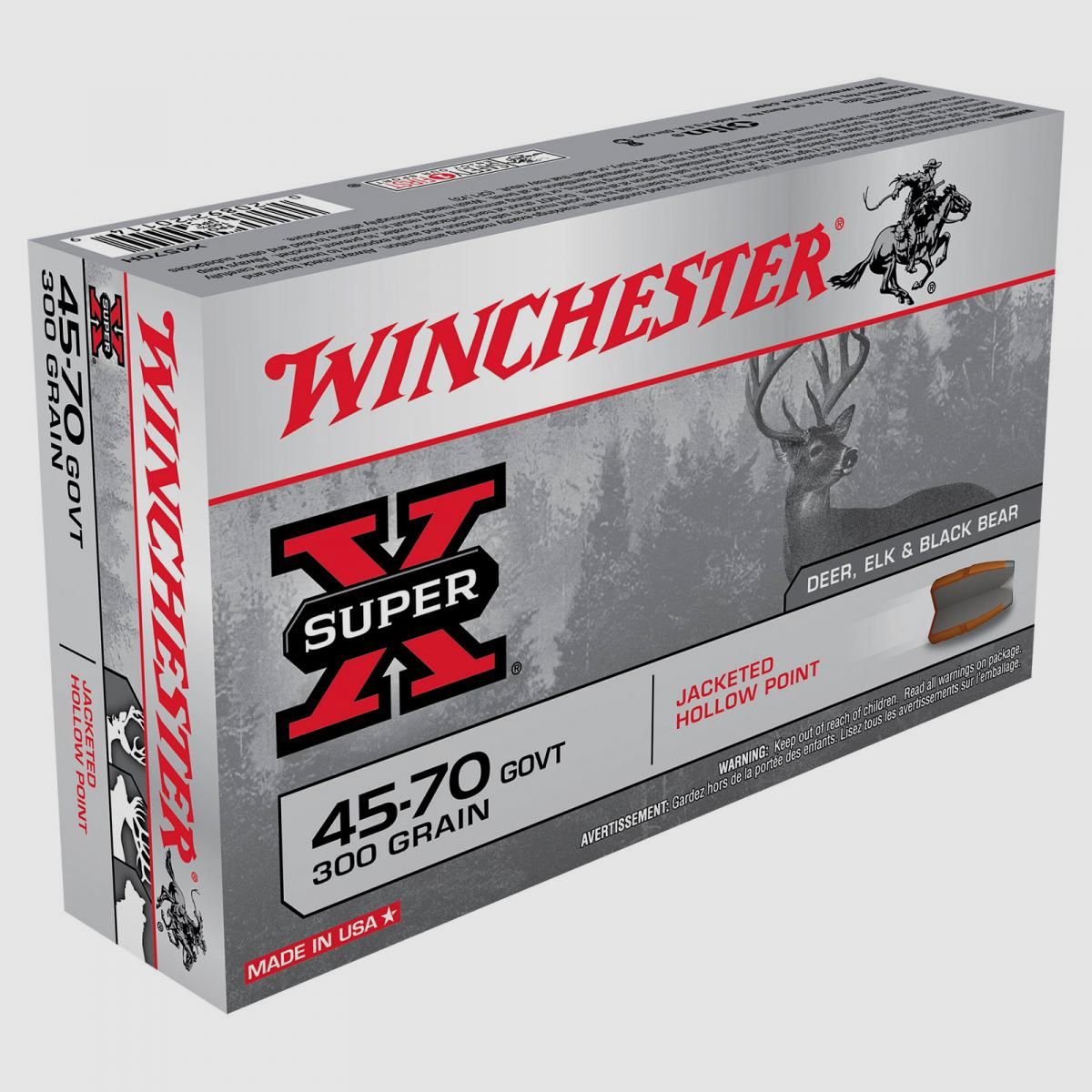 Winchester Super-X .45-70 Govt. 300GR JHP 20 cartucce
