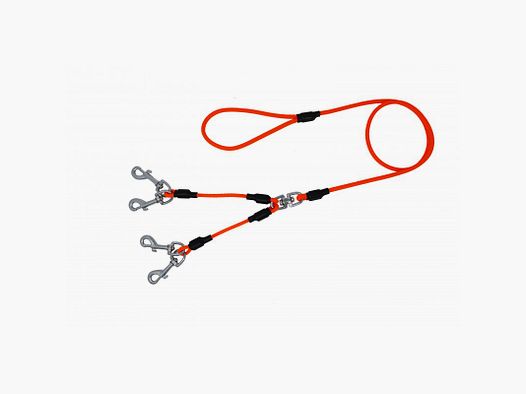 Rope leash with four carabiners