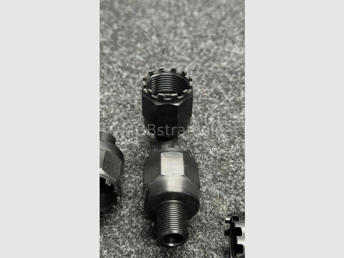 Gewindeadapter M24x1,5 RH auf M14x1 LH passend für AK74 oder Saiga Gewindeadapter M24x1,5 rechts auf M14x1 links gefertigt aus 42CrMo4 und nitriert auch ggf. passend für Arsenal Saiga MK AK74 AK74M AK100 Serie