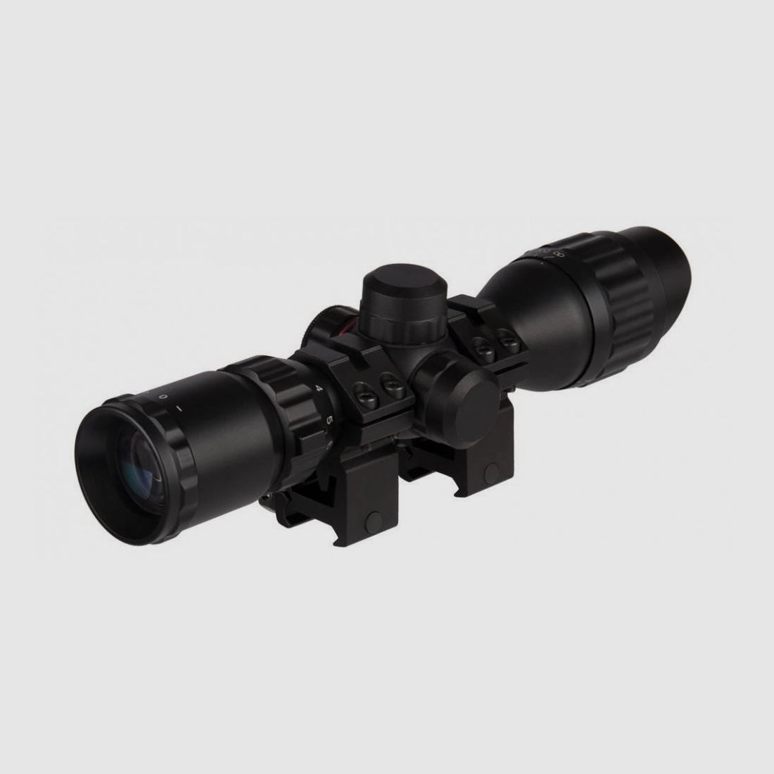 Laufscope Lancer Tactical 3-9x32 AOL Mil-dot Rot und Grün - Beleuchtetes Fadenkreuz - Präzision und Vielseitigkeit, Bild 3 von 5