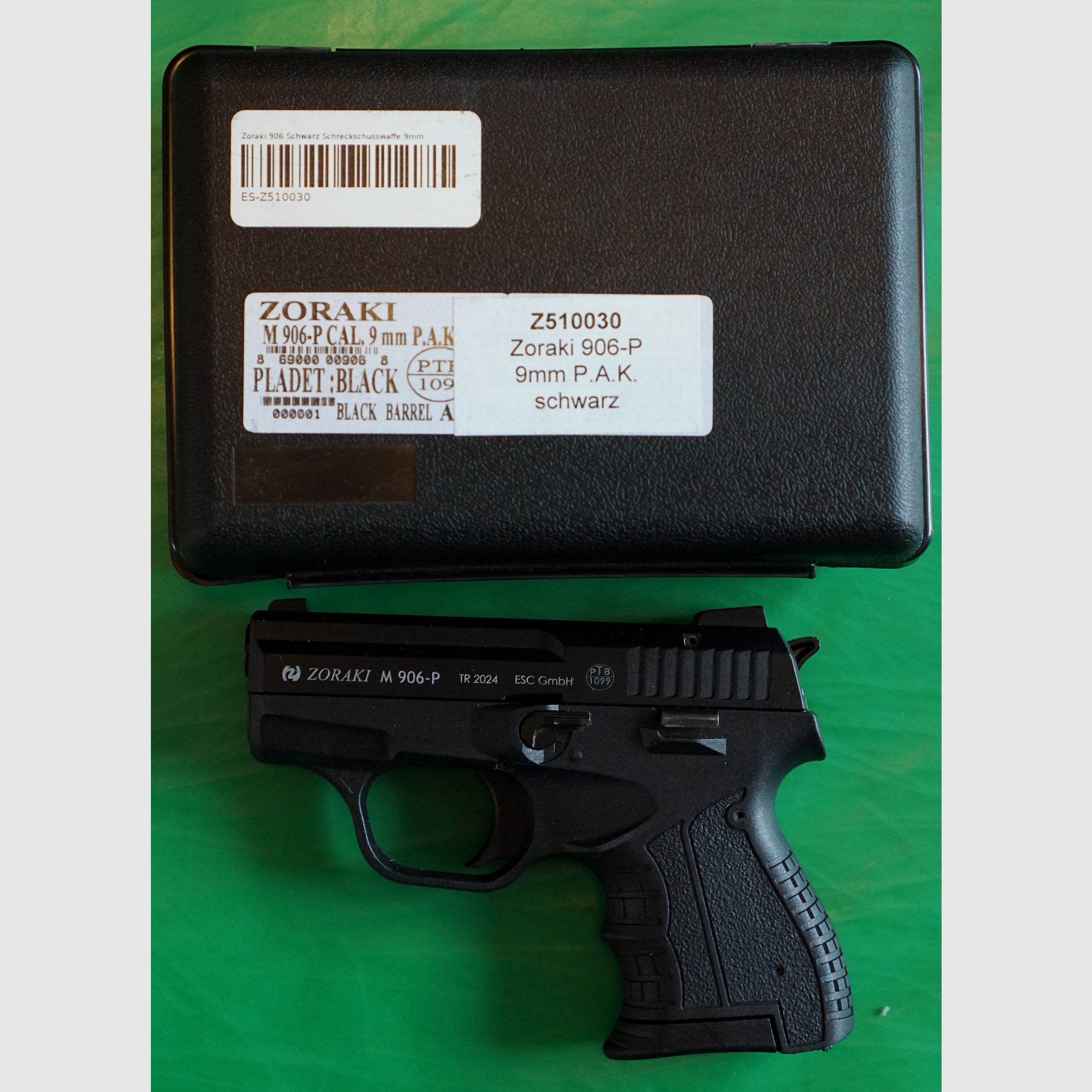 Zoraki 906-P pistola de fogueo 9mm P.A.K. (PTB 1099) - como nueva!