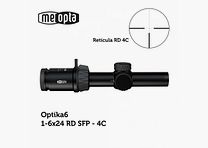 Visor Meopta MeoPro Optika6 1-6x24 SFP - RD 4C