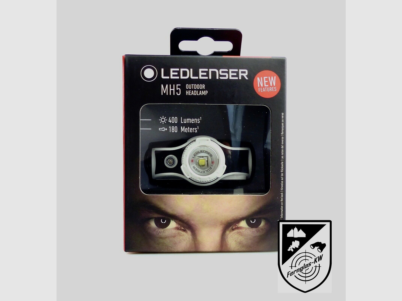 Ledlenser 502146 LED Kopflampe MH5 Black White NEU mit Rotlicht Magnetladekabel