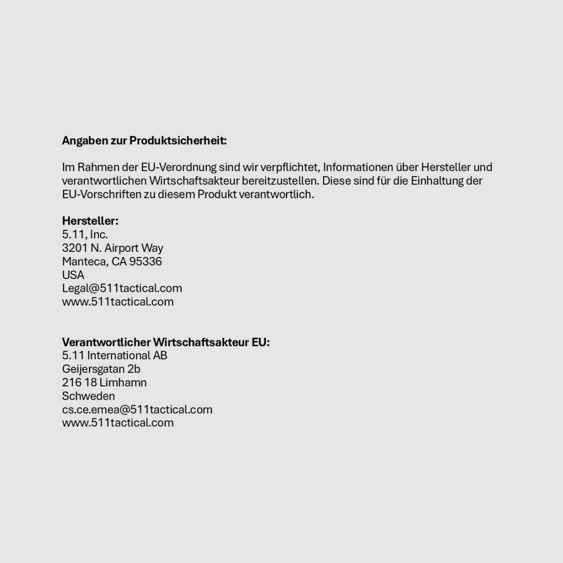 5.11 5.11 ATAC L1 Flashlight (53142)/ Taschenlampe