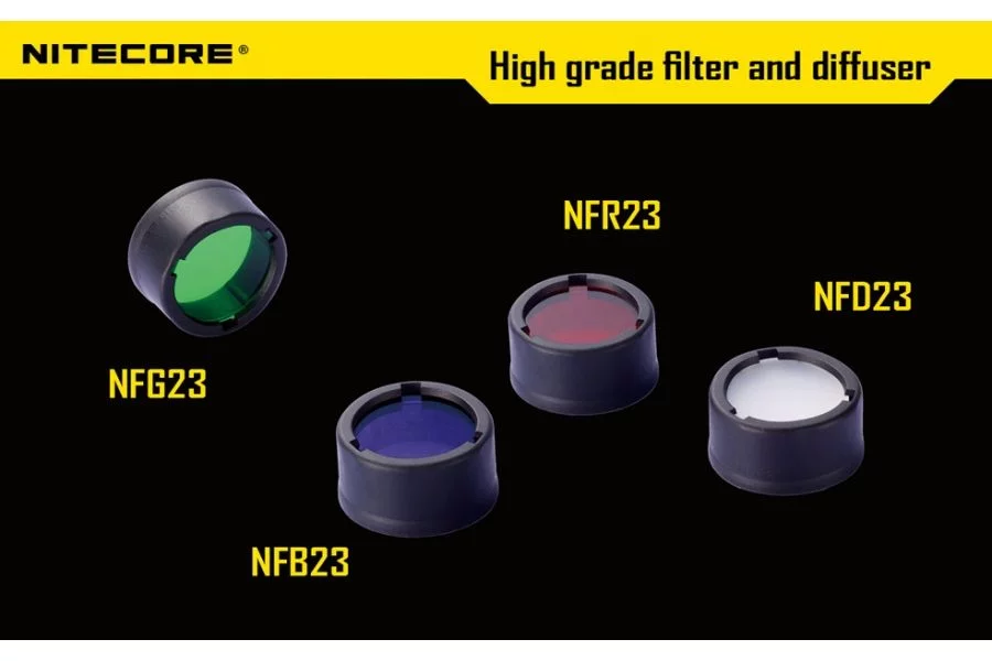 Filtr rozpraszający zielony Nitecore NFG23 (LAT/NITECORE FILTR NFG23), zdjęcie 4 z 6