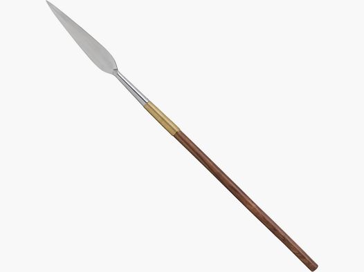 Medieval throwing spear with wooden shaft
