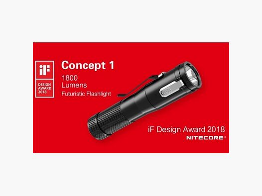 Nitecore Concept 1 LED-Taschenlampe 1800 Lumen