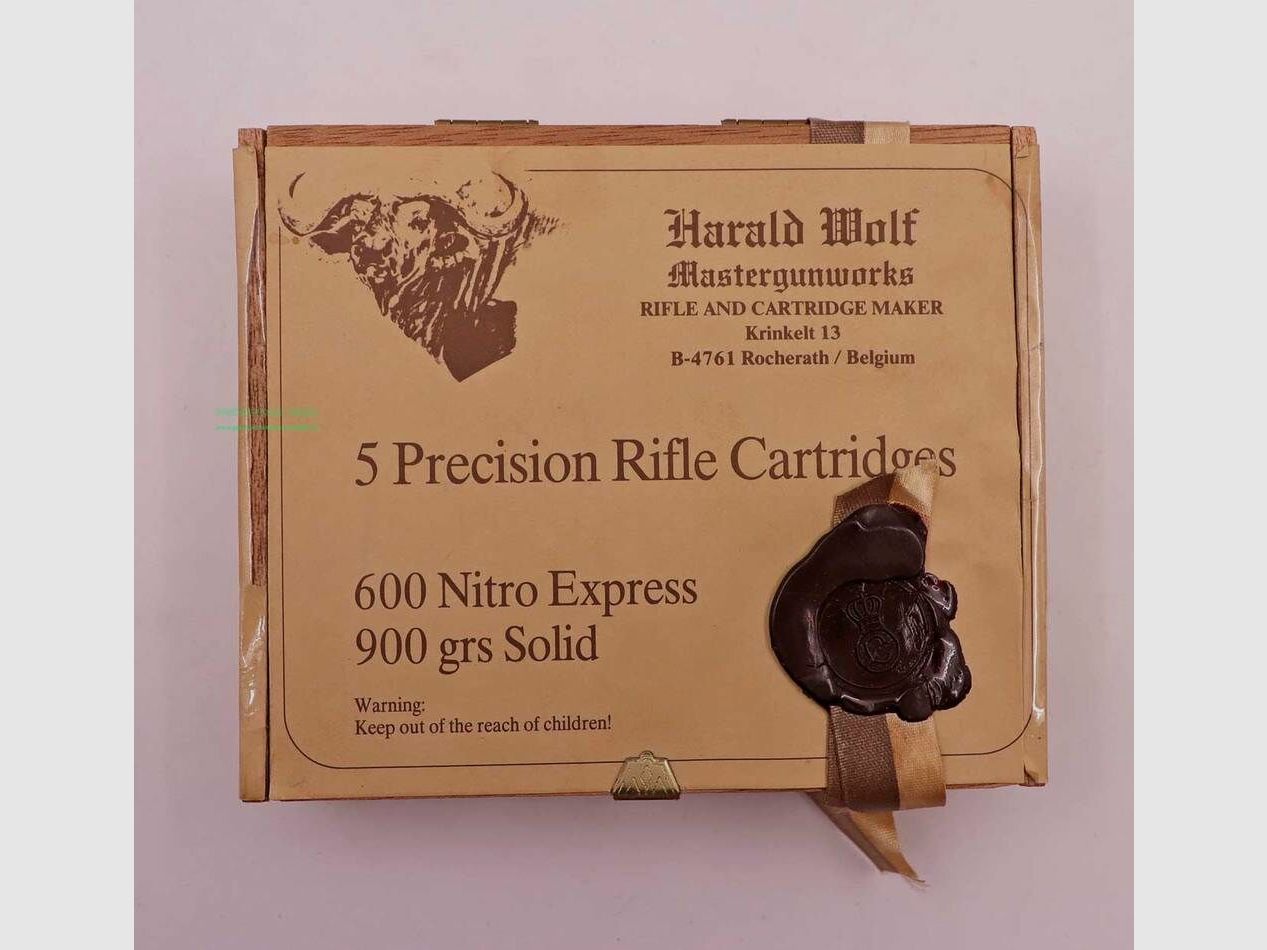 Harald Wolf, Belgium cartridge cases