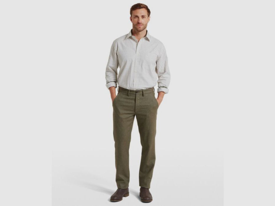 Schöffel H-Hemd Burnham Tattersall Classic dark olive, Bild 5 von 10