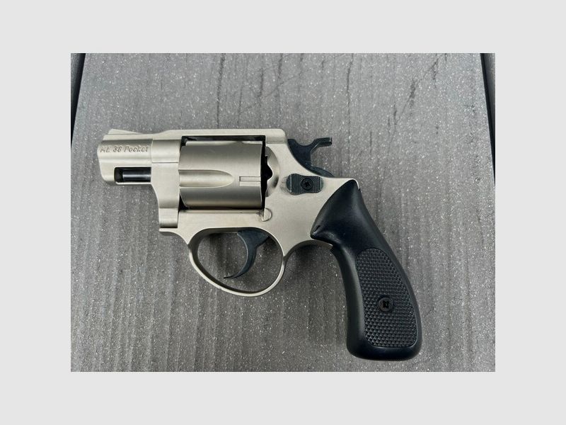 Melcher ME 38 Pocket Schreckschuss Revolver Nickel 9mm