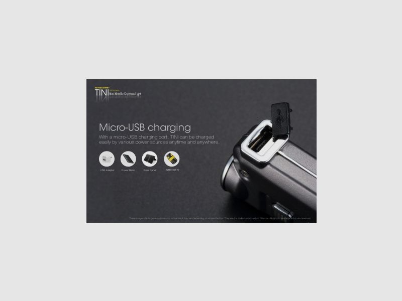 Lampe torche Nitecore TINI verte, 380 lumens, image 7 sur 21