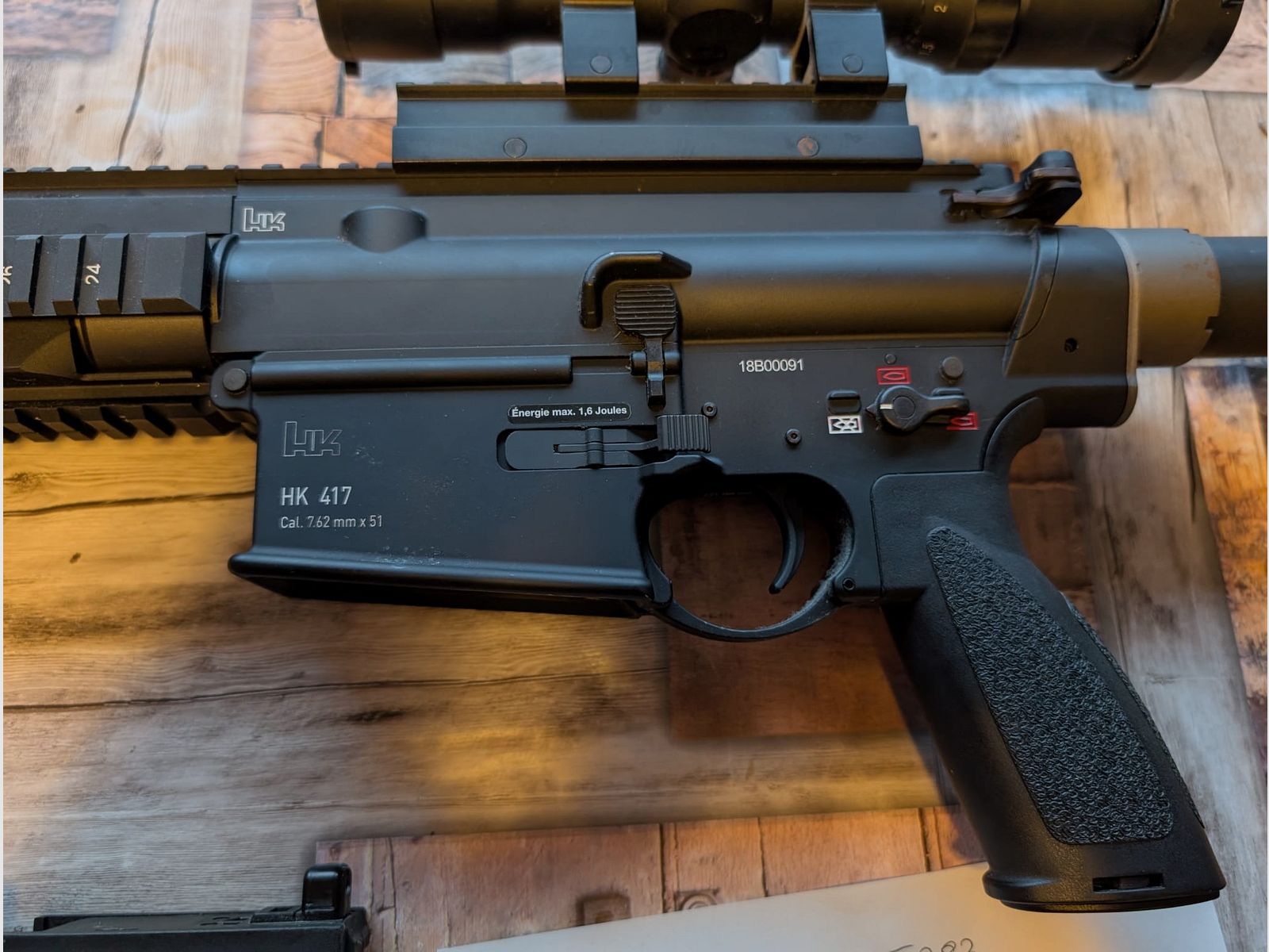 KWA Heckler & Koch HK417 A2 Vollmetall GBB 6mm BB schwarz