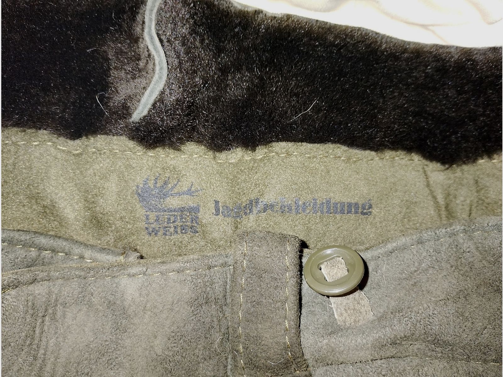 Kwalitatieve zitbroek - Lederfabrikant Wit