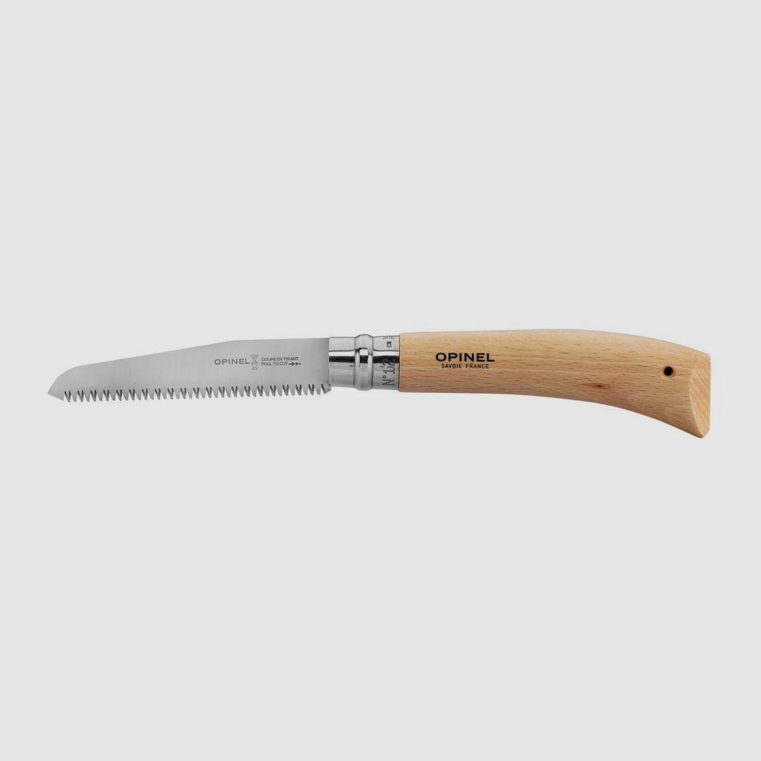 Falt-Säge Opinel Nummer 12 - Klinge aus rostfreiem Stahl - Ergonomischer Holzgriff - Präziser und langlebiger Schnitt, Bild 2 von 3