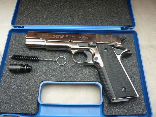 Colt Government 1911 A1 caliber 9mm PAK chrome-plated