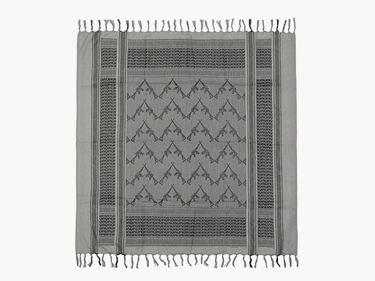M16 Pattern Shemagh Scarf - Grau