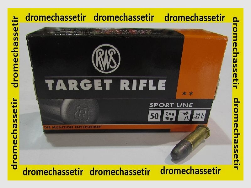 Box mit 50 Patronen .22lr, RWS Target Rifle 40 grains