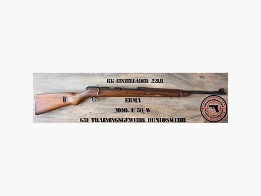 KK-Einzellader-Büchse ERMA Modell: E 50 w / G31 Trainingsgewehr Bundeswehr  im Kaliber .22lr
