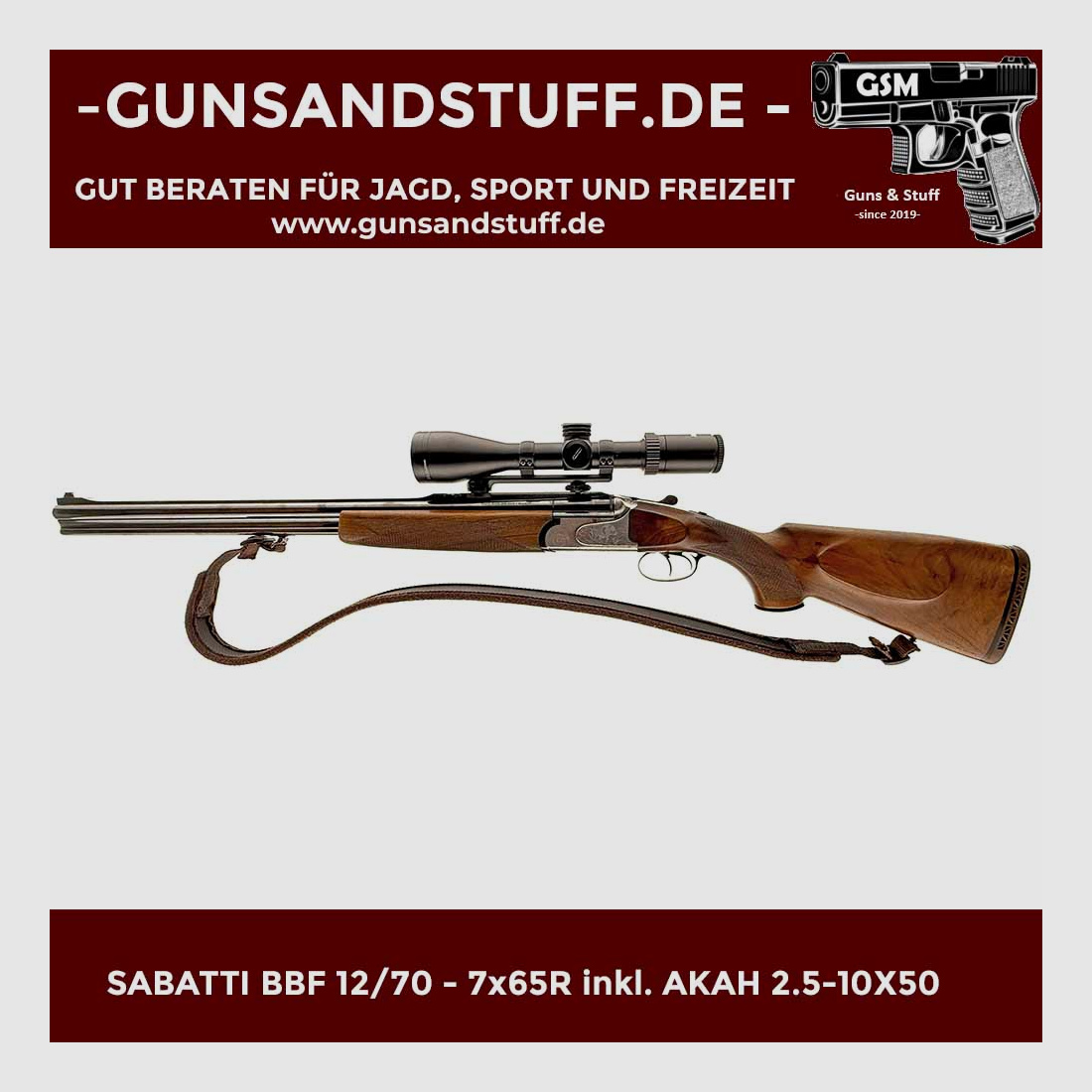 SABATTI BBF 12/70 – 7x65R inkl. AKAH 2.5-10×50