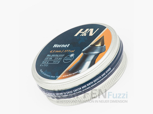 H&N Hornet 225 pièces. Diabolo calibre 4,5 mm