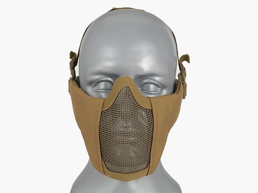 Half Face Mesh Mask 2.0 - Tan [WOSPORT]