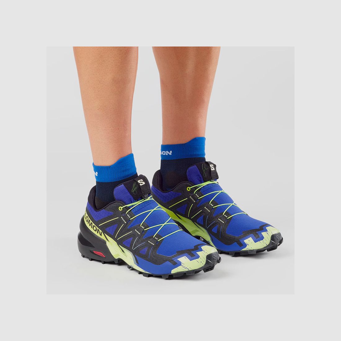 SALOMON – MEN – SPEEDCROSS 6 Bluing / Black / Acid Lime, image 4 of 7