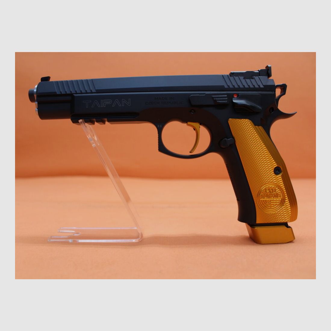 CZUB Ha.Pistole 9mmLuger Frankonia CZ75 Taipan Orange Pro Tuning 6"/152mm Lauf/ Sportvisierung (9mmPara/9x19)