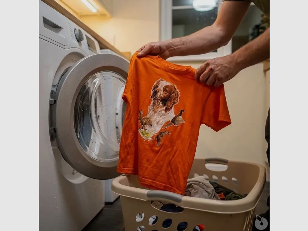 T-Shirt Kinder Spaniel Baumwolle weich orange 6 bis 12 Jahre, Bild 4 von 10