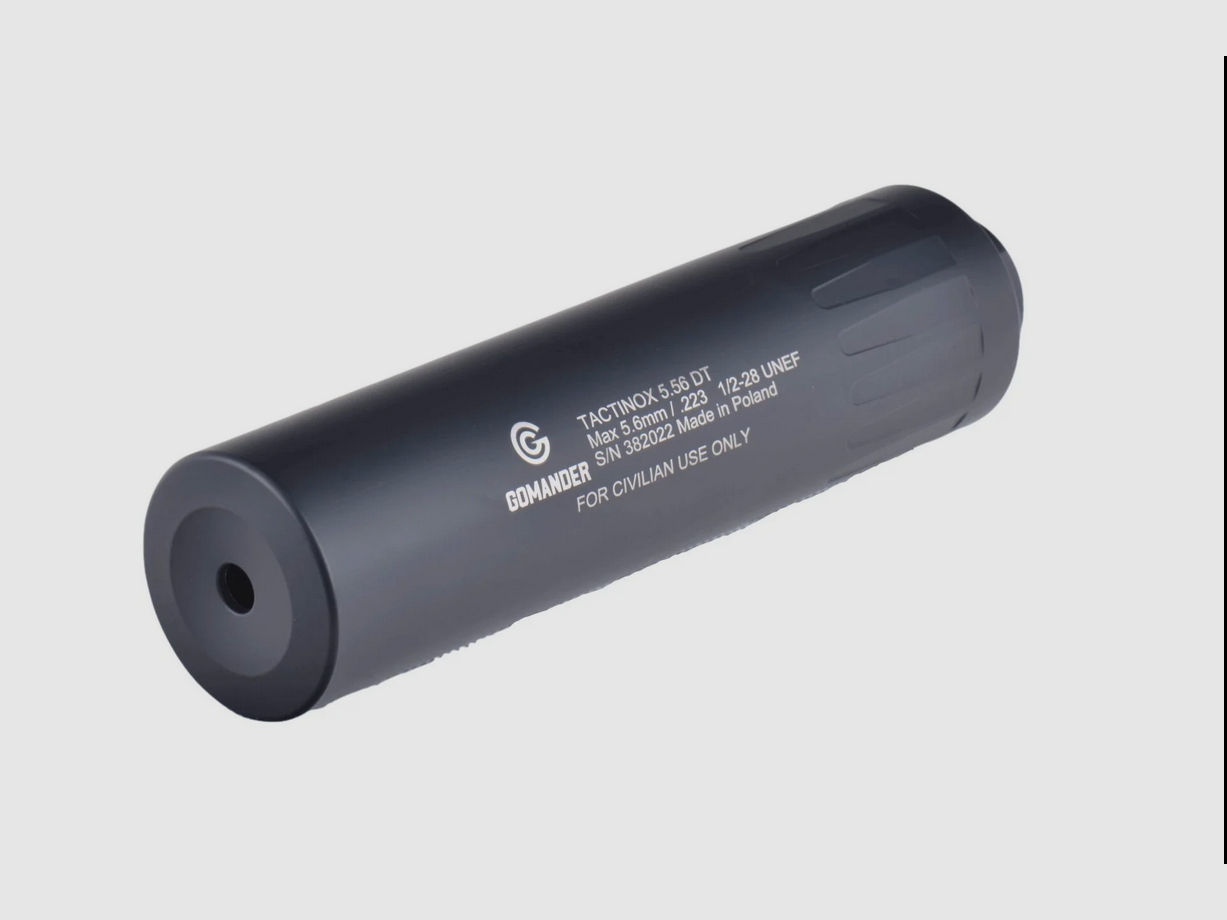 Silenciador Tactinox 5,56 DT 1-1/2×28 UNEF negro, imagen 1 de 3