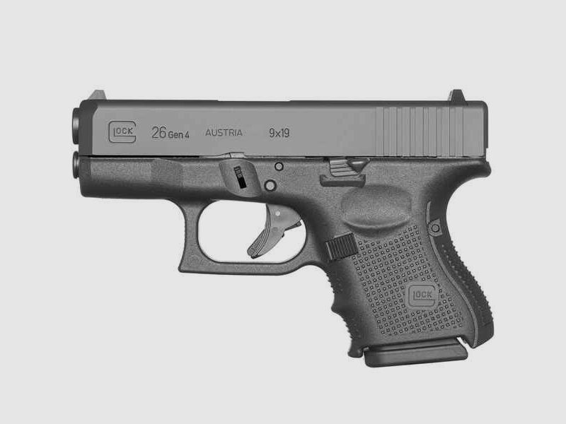 Pist.Glock 26 Gen4,blue,ADJ,10S,9mm Para