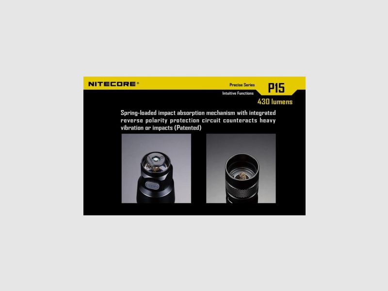 Latarka Nitecore P15 Precise 430 Lumenów, zdjęcie 12 z 21