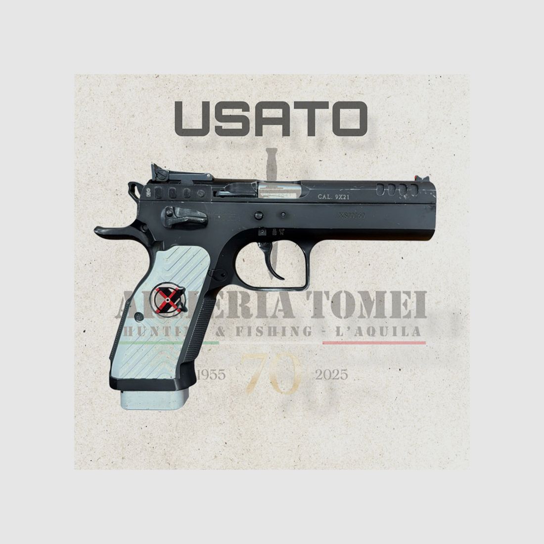 GEBRAUCHT – PISTOLE – TANFOGLIO MOD. STOCK II XTREME Kal. 9×21, Bild 2 von 5