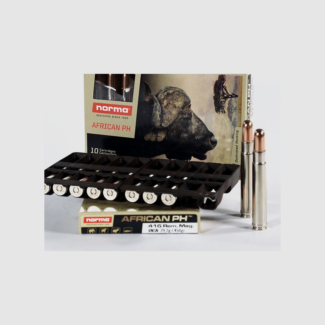 NORMA AFRICAN PH .416 Remington Magnum, partial jacket 450 grs 1 pack (10 shots at €17.50*)