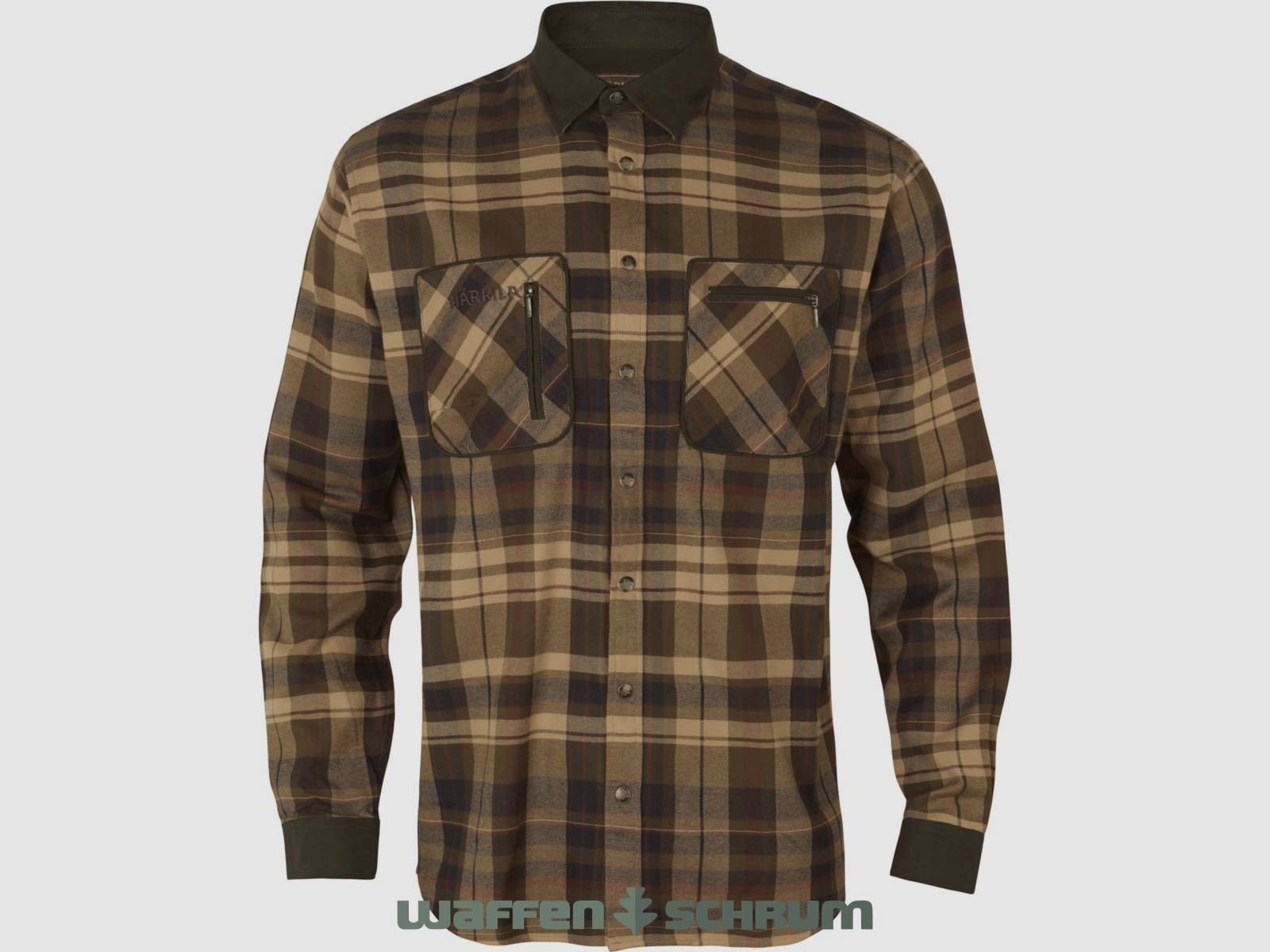 Härkila Camisa Pajala Beige con marrón