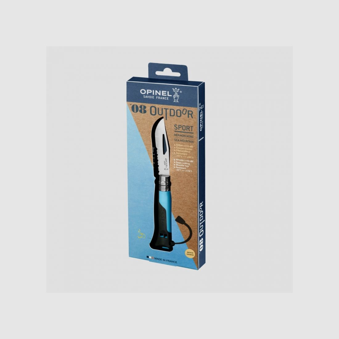 FALTMESSER OPINEL N°8 OUTDOOR SPORTS BLISTER, Bild 3 von 3