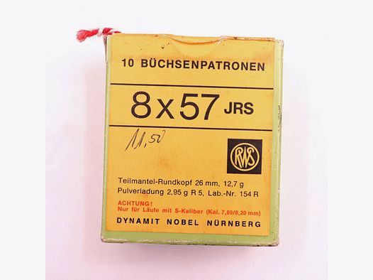 RWS (WZd.Fa.Rottweil) Lagerrest 8x57JRS