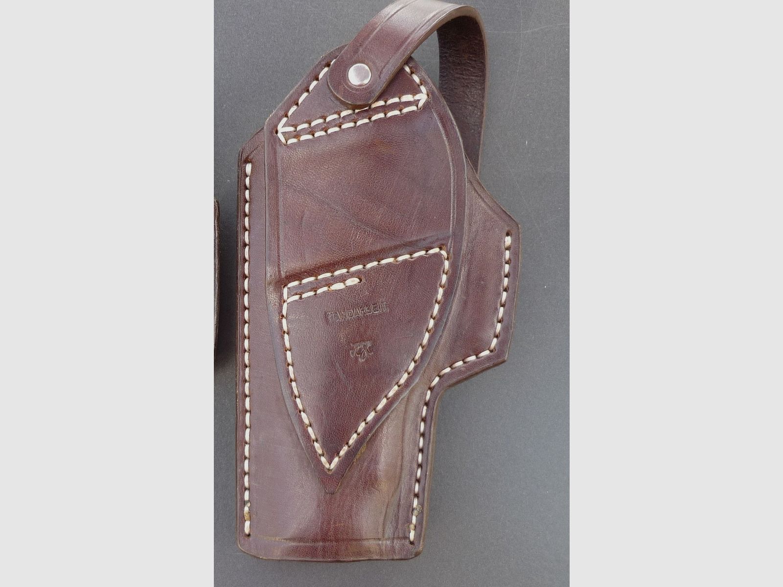 HKDesign Holster Art. Nr. 005  ,Schnellziehholster mit eingenähter Teflonkornschiene  vermutlich für SIG 220 -  Rechtshänder -