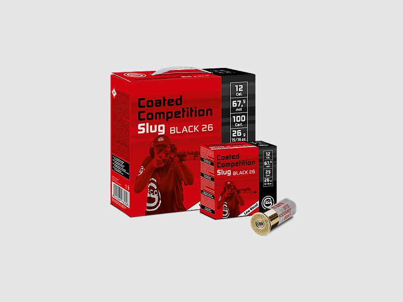 GECO COATED COMPETITION SLUG BLACK - 12/67,5 - 26 G. - 25 STÜCK