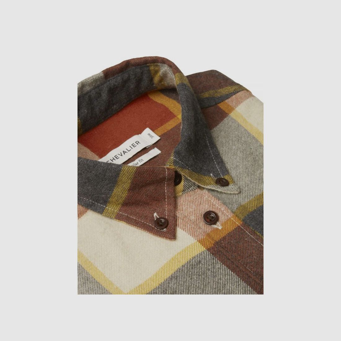 Chevalier Damen Flanellbluse Deer Red Pear Checked