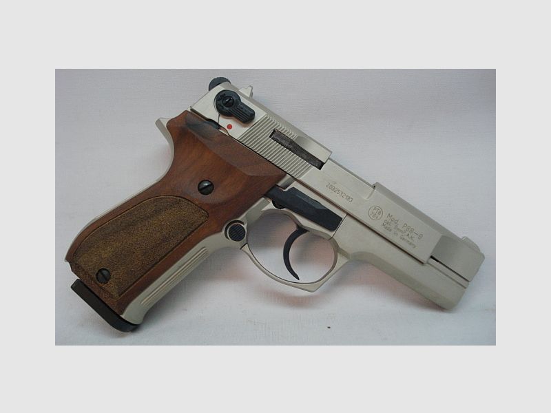 P88 Cal.9mm P.A.K. - nichel/manico in legno