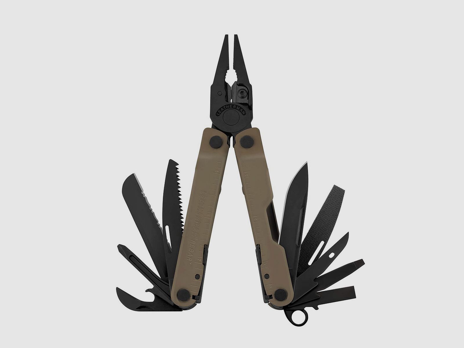 Leatherman REBAR Coyote Tan, Molle Holster, Schwarz, M