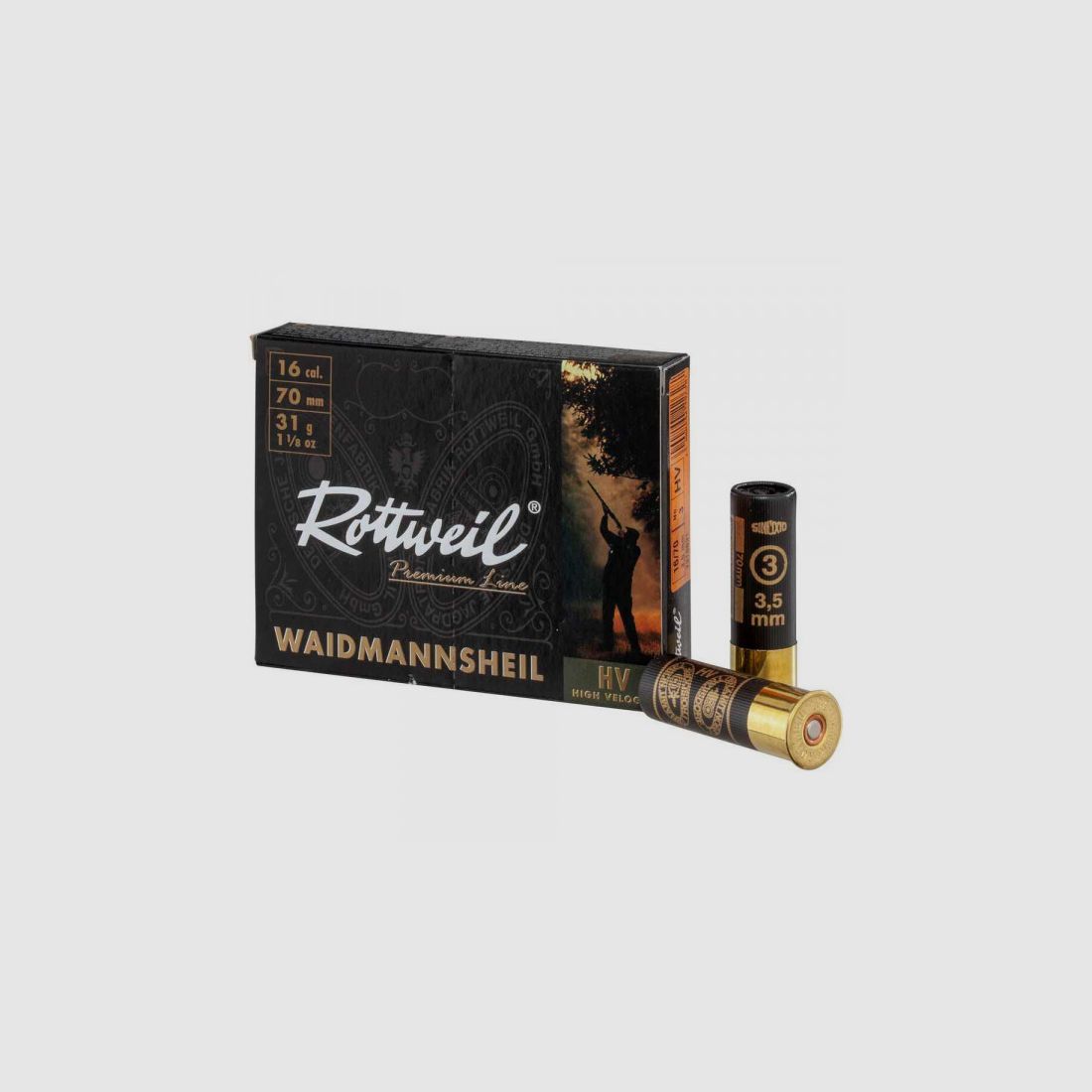 ROTTWEIL WAIDMANNSHEIL HV - 16/70 - 3,5 MM - 10 PEZZI