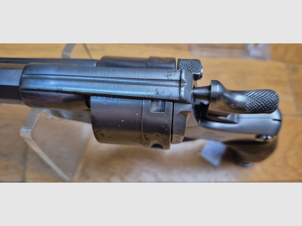 Schöner Dienstrevolver Modell 1873 – Kaliber 11mm73 – Produktion MAS 1879 – Exzellente Mechanik, sehr schöner Lauf und schöne Kammern – TBE-, Bild 16 von 23