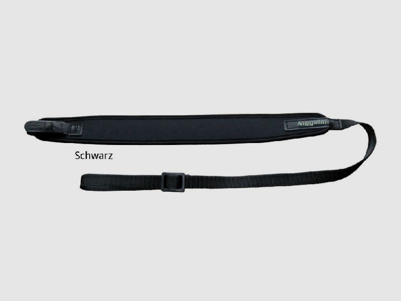 Niggeloh Gewehrriemen Neopren schwarz m. Schnellverschluss Gewehrriemen