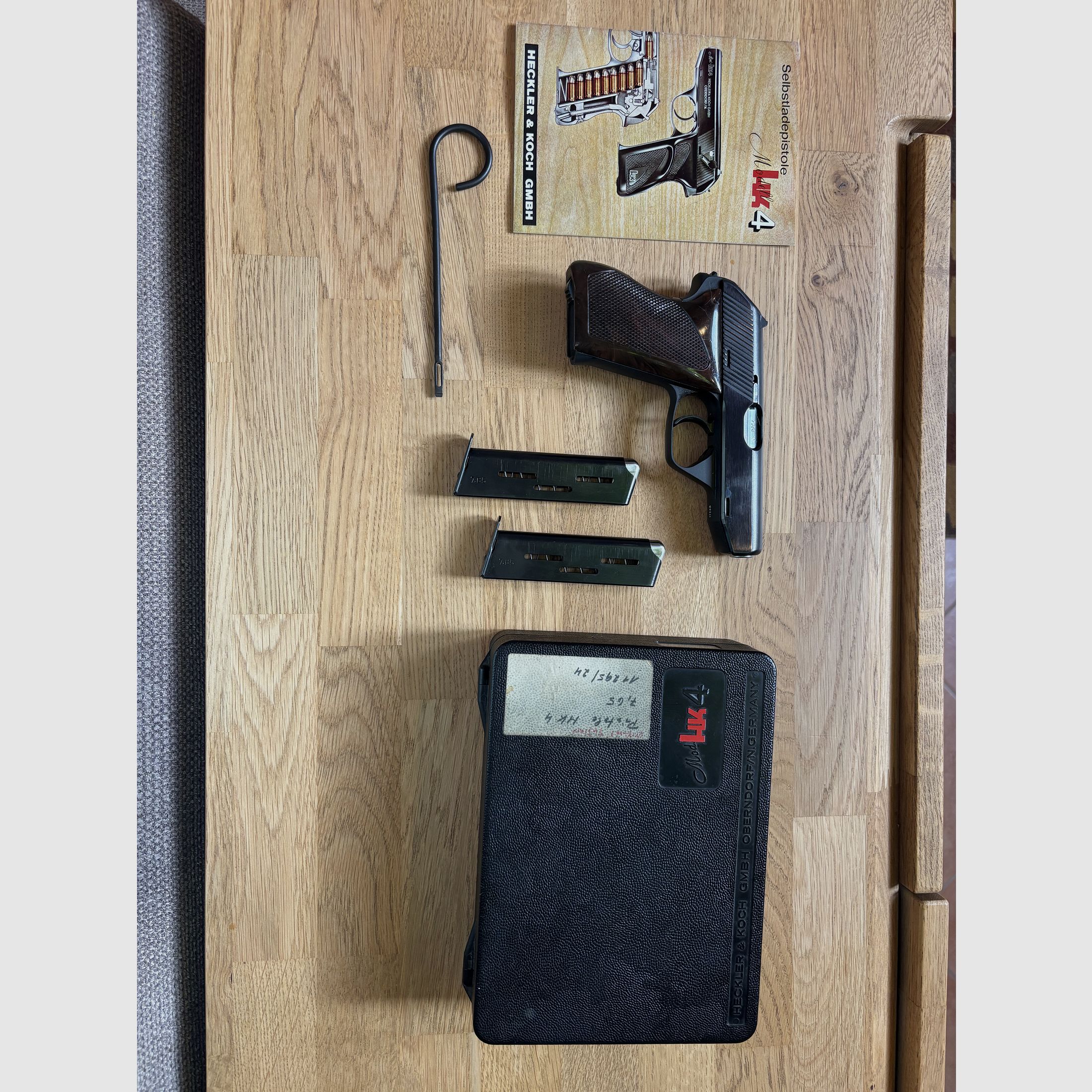 Heckler & Koch HK4 Pistola 7,65 mm Browning– prova tedesca 1967 – con OVP & accessori